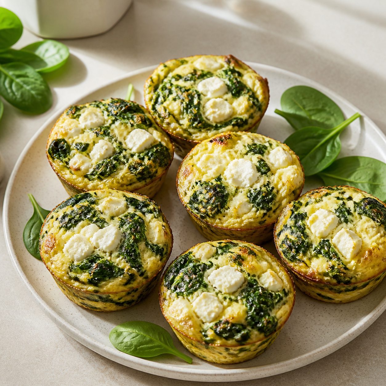 Spinat-Feta-Eimuffins