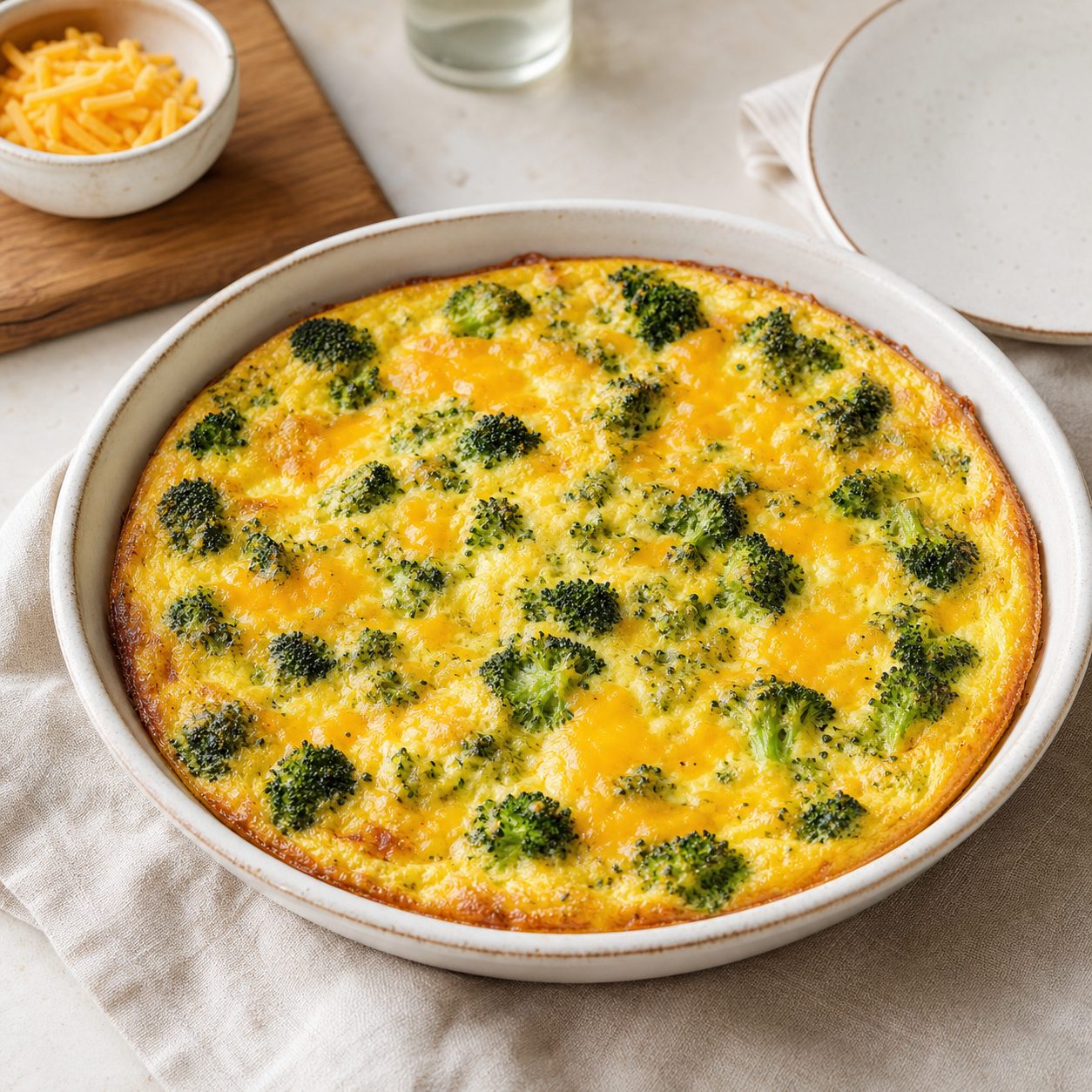 Brokkoli-Cheddar-Frittata