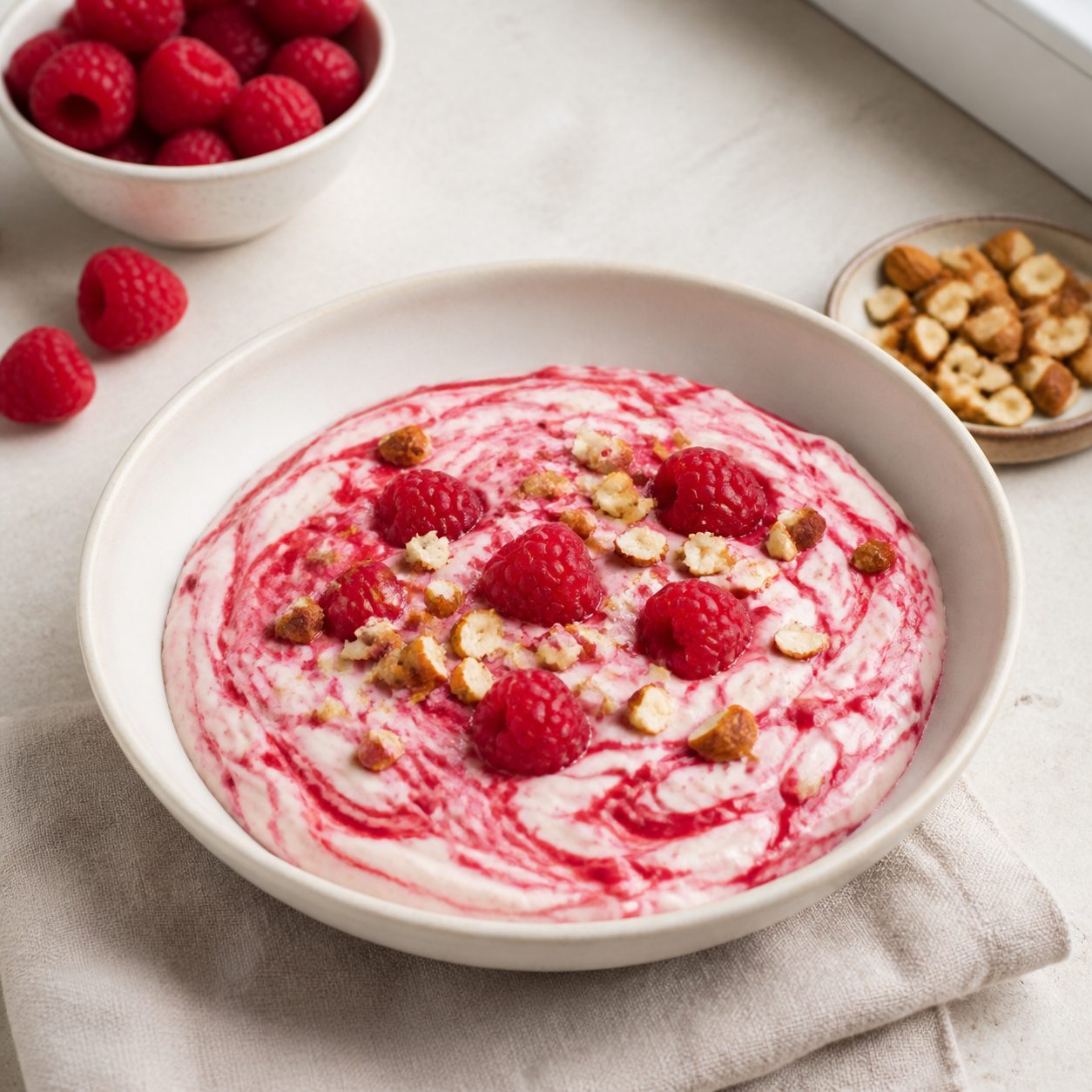 Himbeer-Mascarpone-Schale