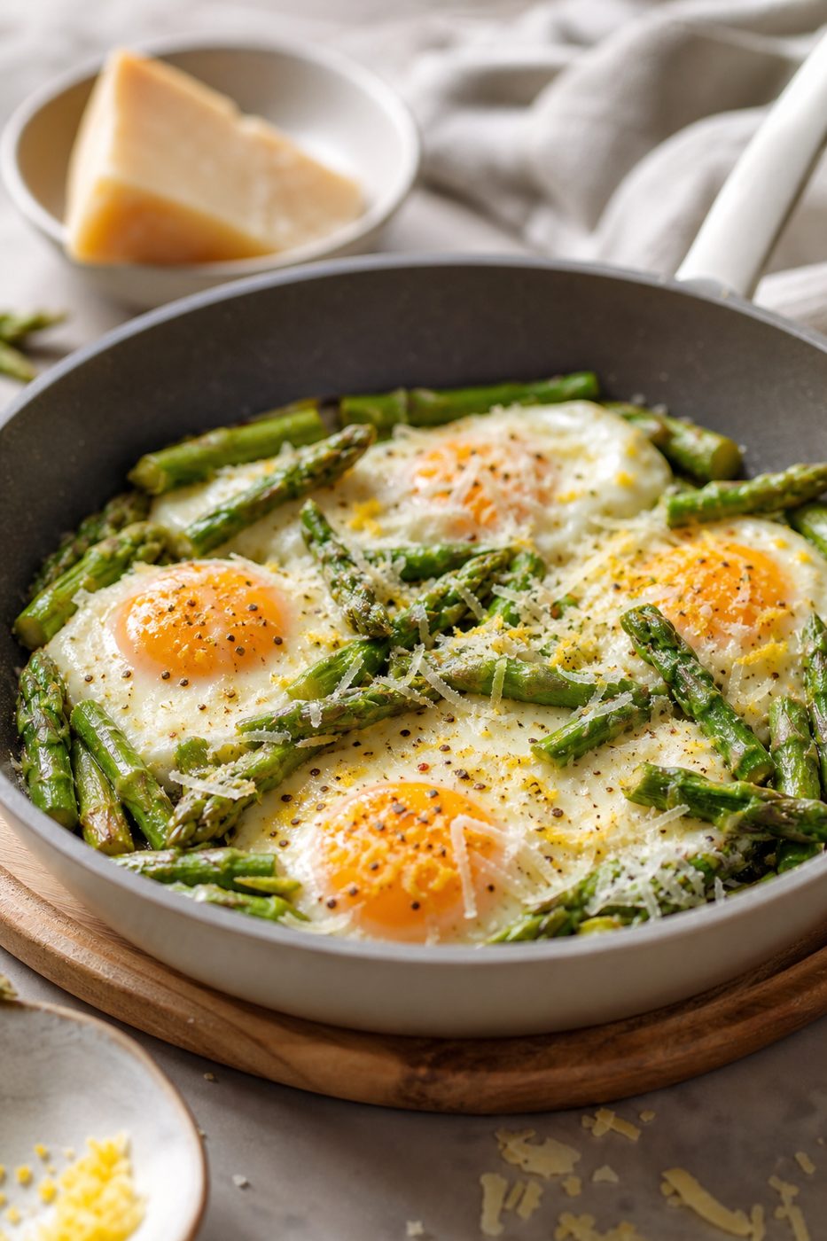 Spargel-Parmesan-Eierpfanne
