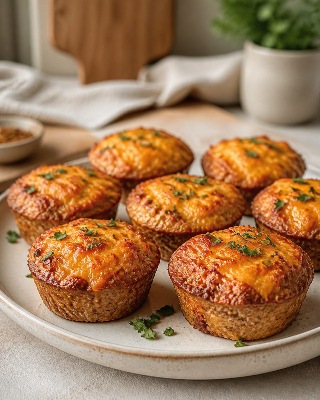 Puten-Cheddar-Hackmuffins