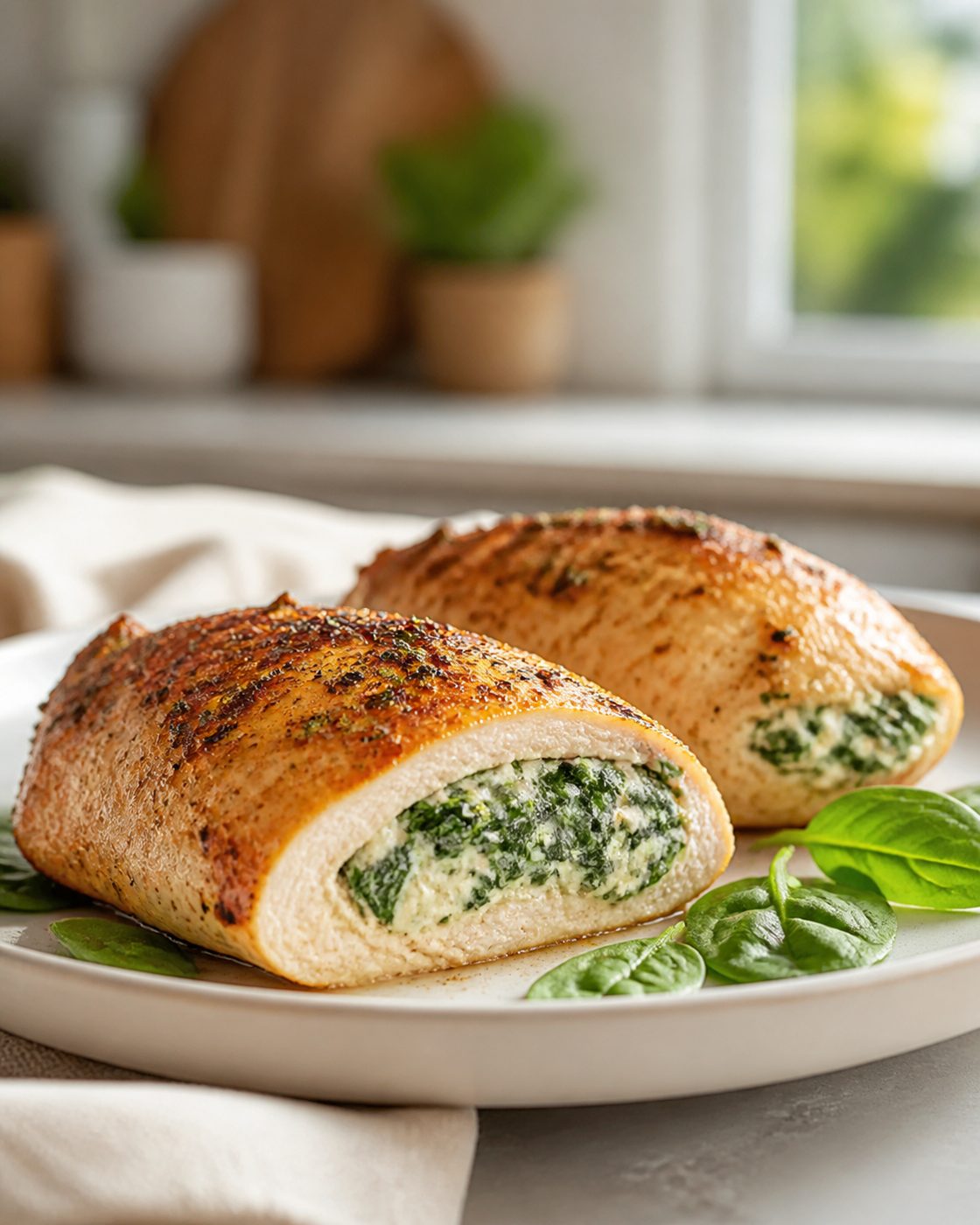 Spinat-Ricotta-Hähnchen