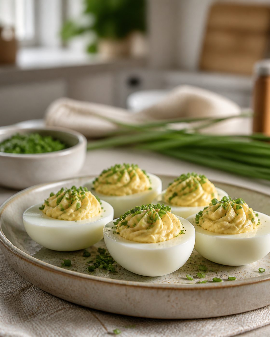 Eier mit Trüffelmayonnaise