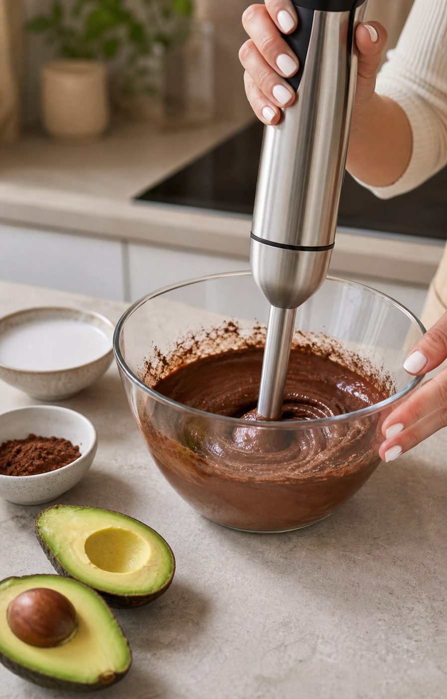 Schritt 2: Die Mousse in Schälchen füllen und mindestens eine Stunde kalt stellen.