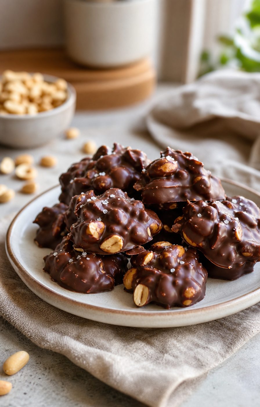 Schoko-Erdnuss-Cluster