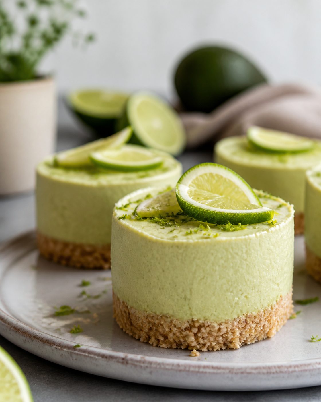 Limetten-Avocado-Törtchen ohne Backen