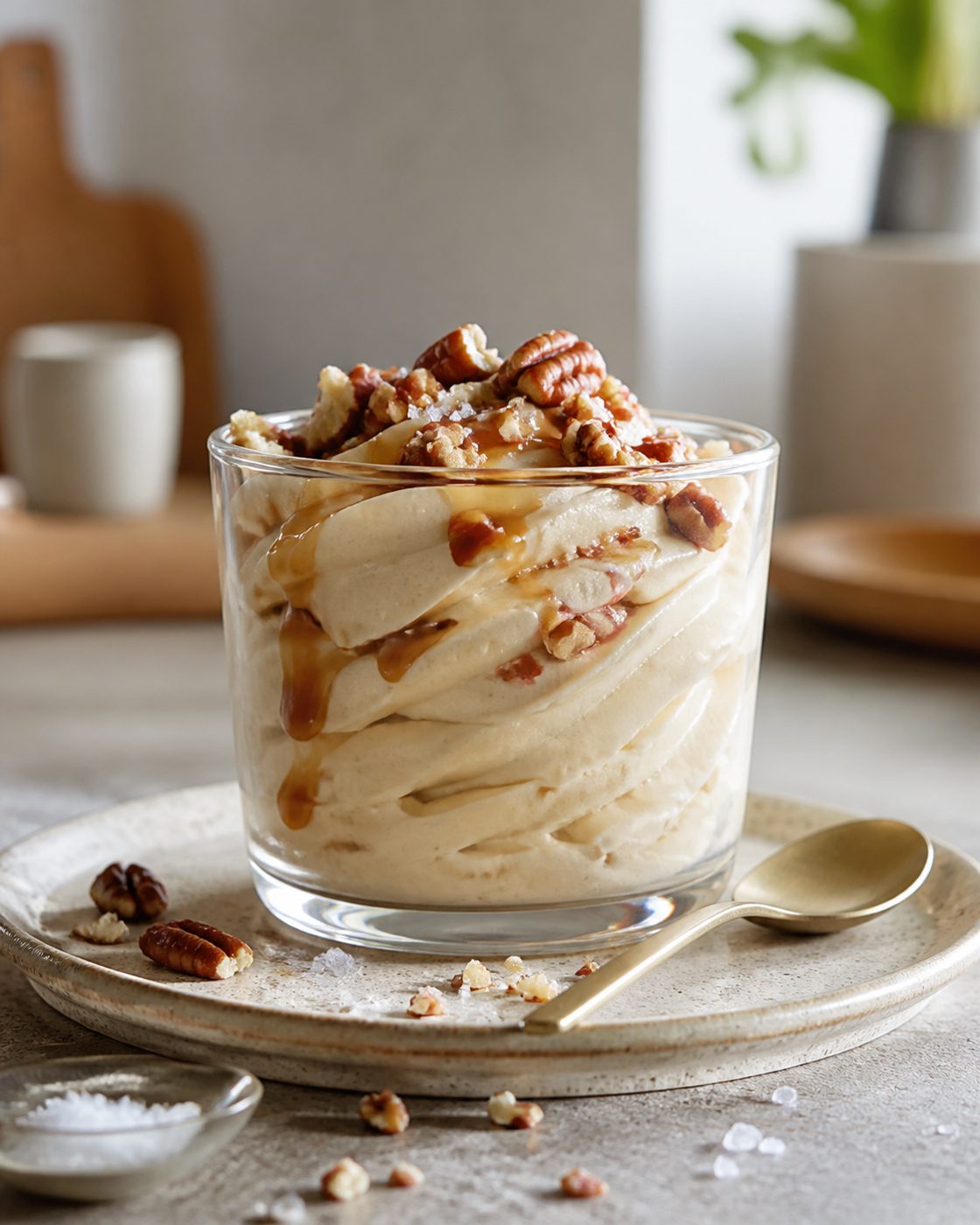Salzkaramell-Pekan-Mousse