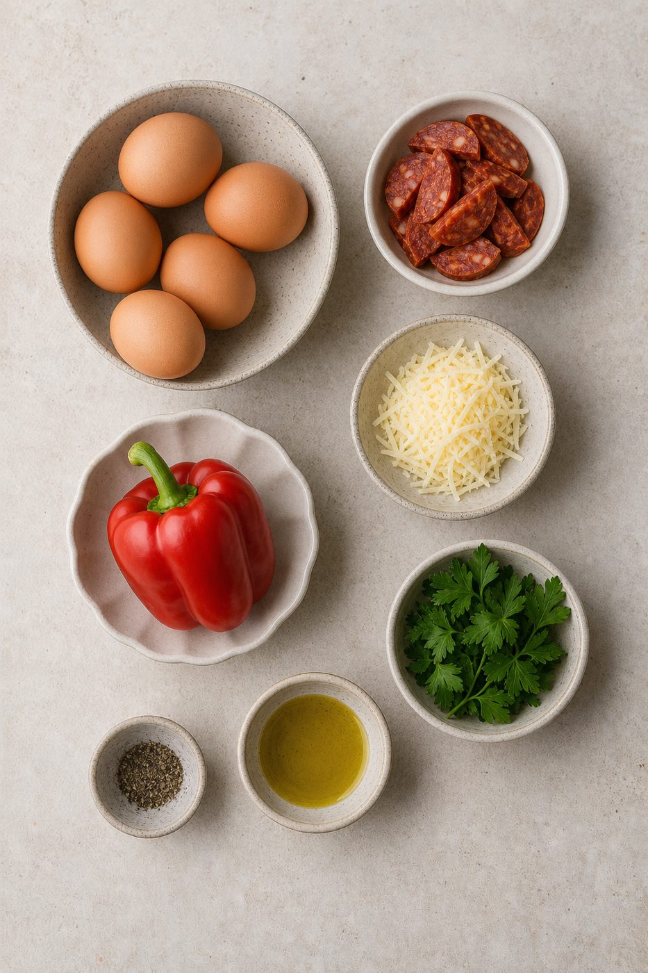 Schritt 1: Die gewürfelte Chorizo mit der Paprika in Olivenöl anbraten, bis das Paprikaöl austritt.