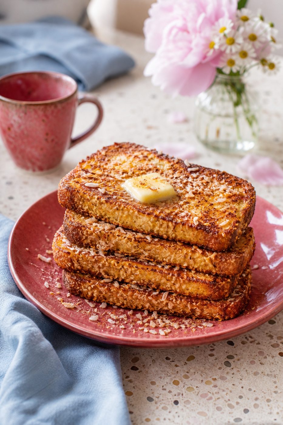 Kokos-Mandel-French-Toast