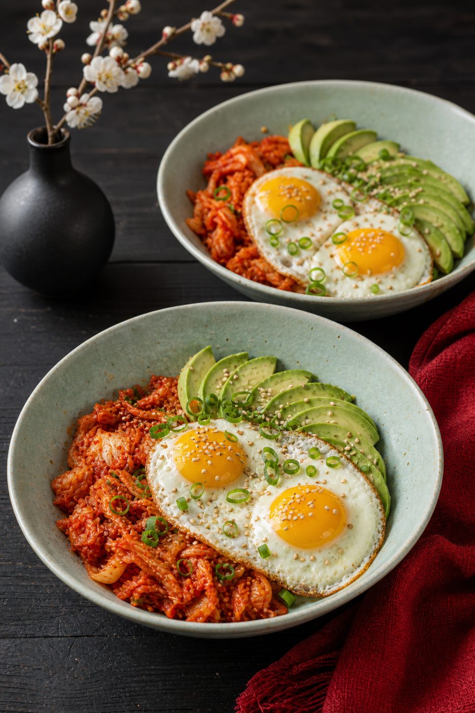 Kimchi-Spiegelei-Bowl