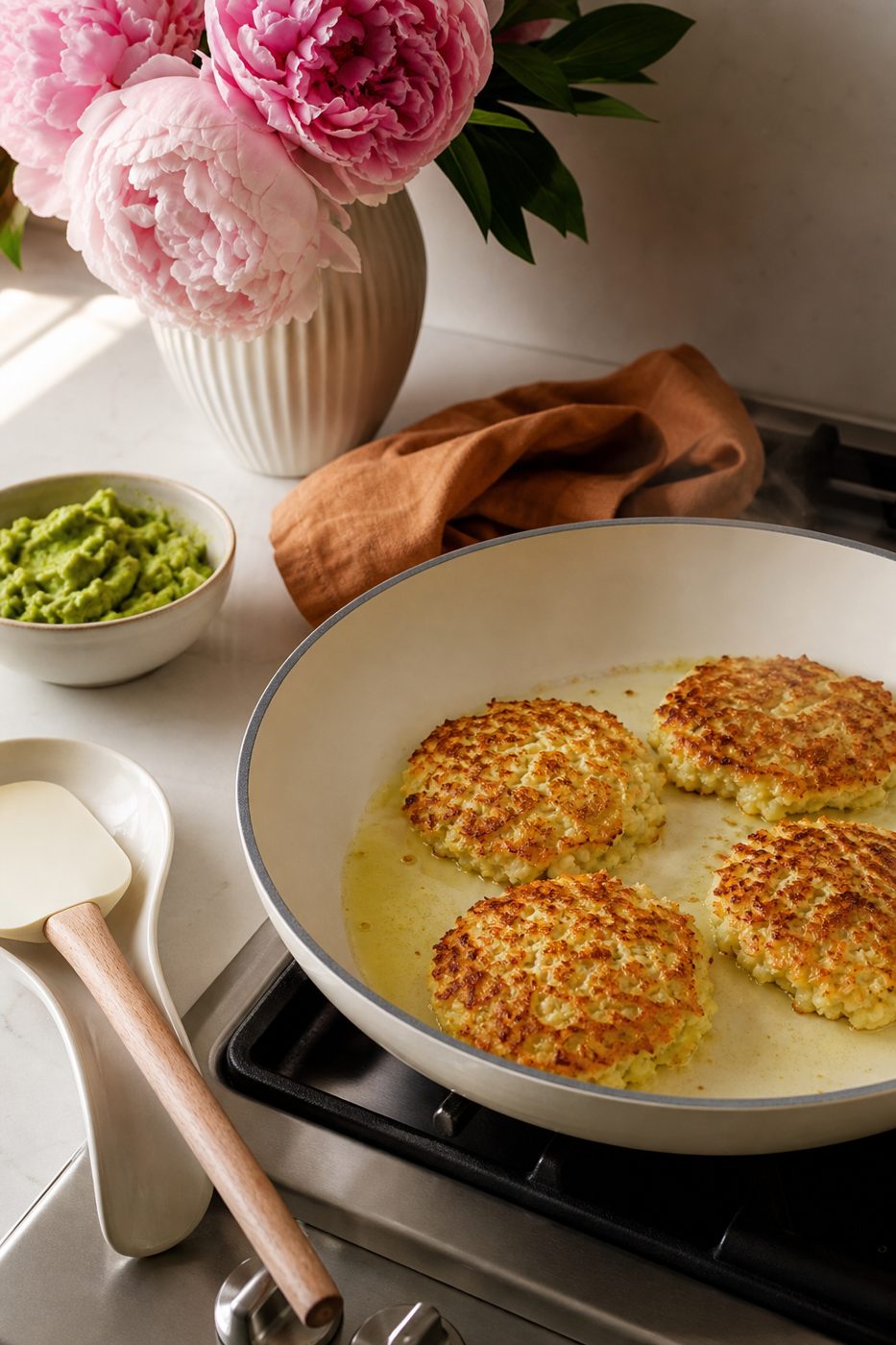 Schritt 2: Die geformten Rösti in Öl von beiden Seiten knusprig braten.