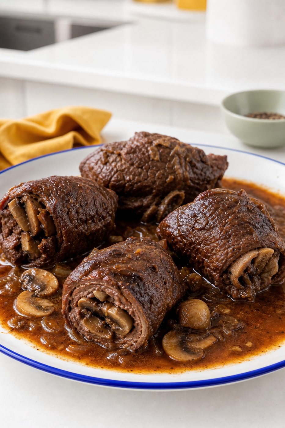 Rinderrouladen mit Pilzfüllung