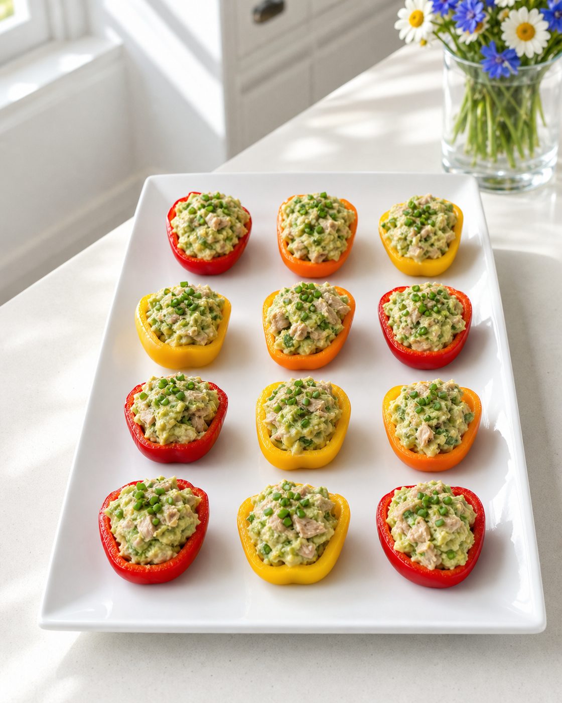 Avocado-Thunfisch-Mini-Paprika
