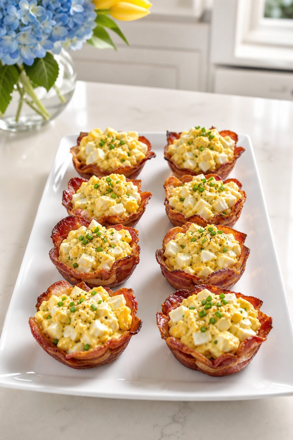 Bacon-Eiersalat-Cups