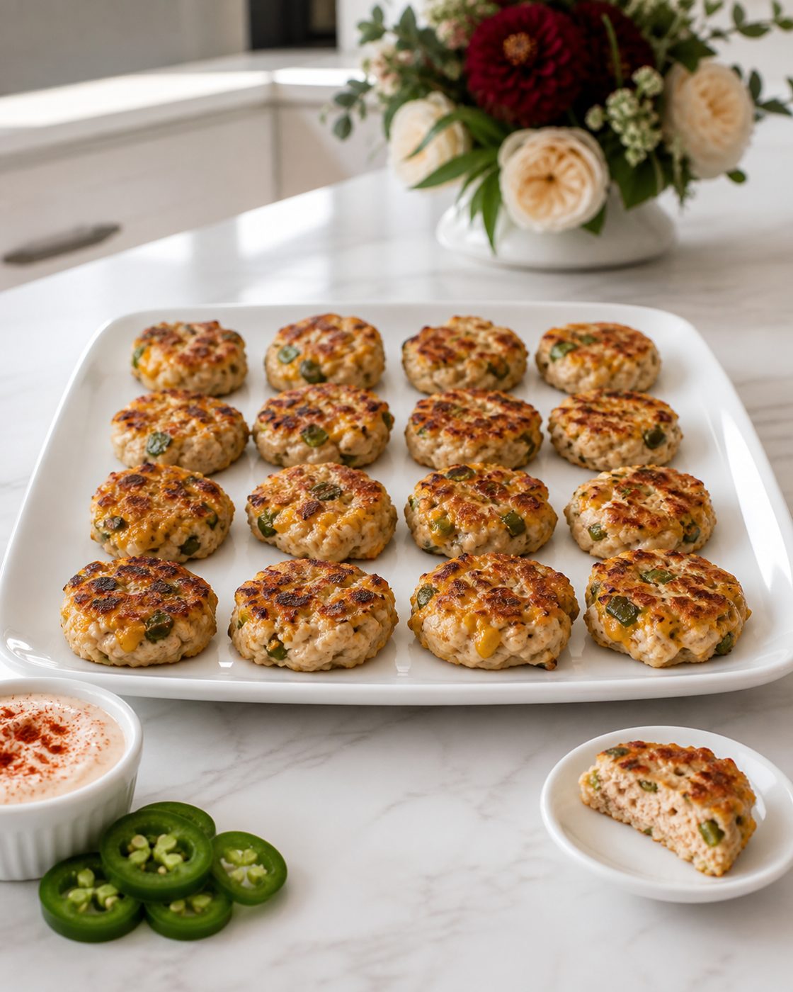 Hähnchen-Jalapeño-Mini-Patties