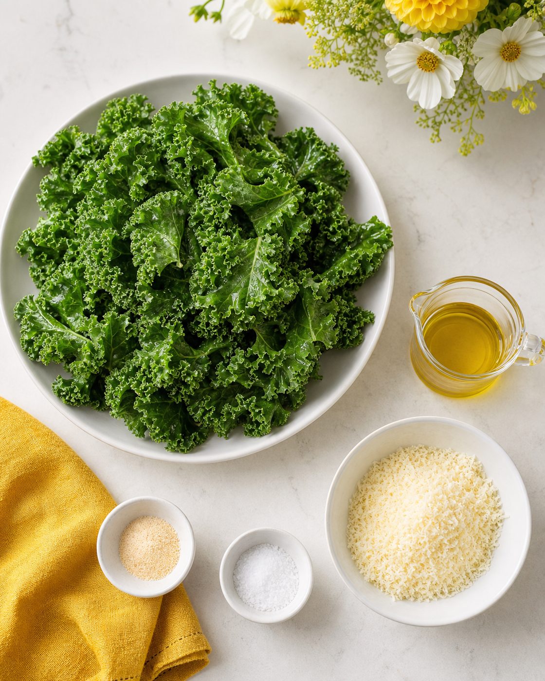 Zutaten für Knuspriger Parmesan-Grünkohl