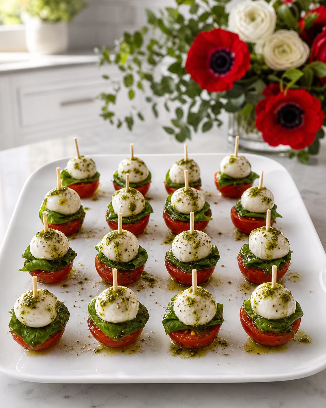 Mozzarella-Pesto-Tomaten-Happen