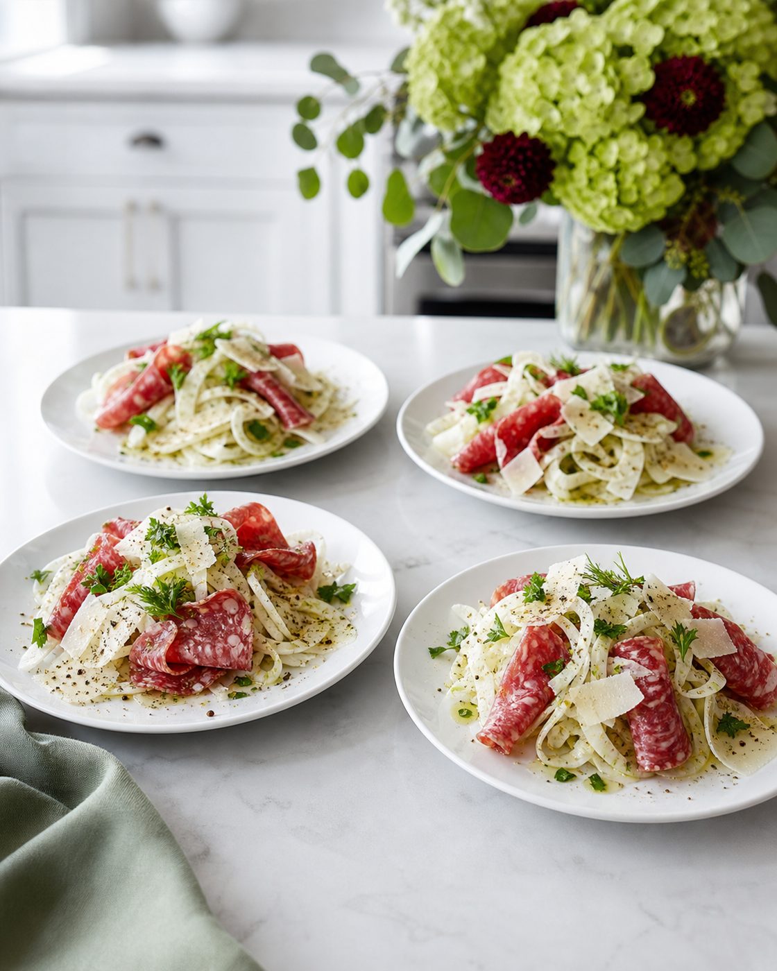 Fenchel-Salami-Antipasti