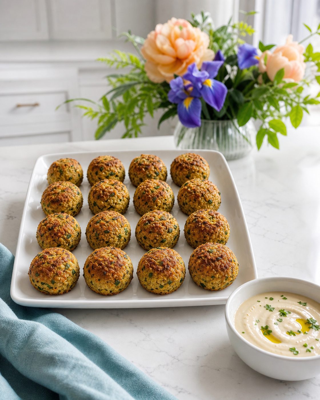 Blumenkohl-Falafel mit Tahini