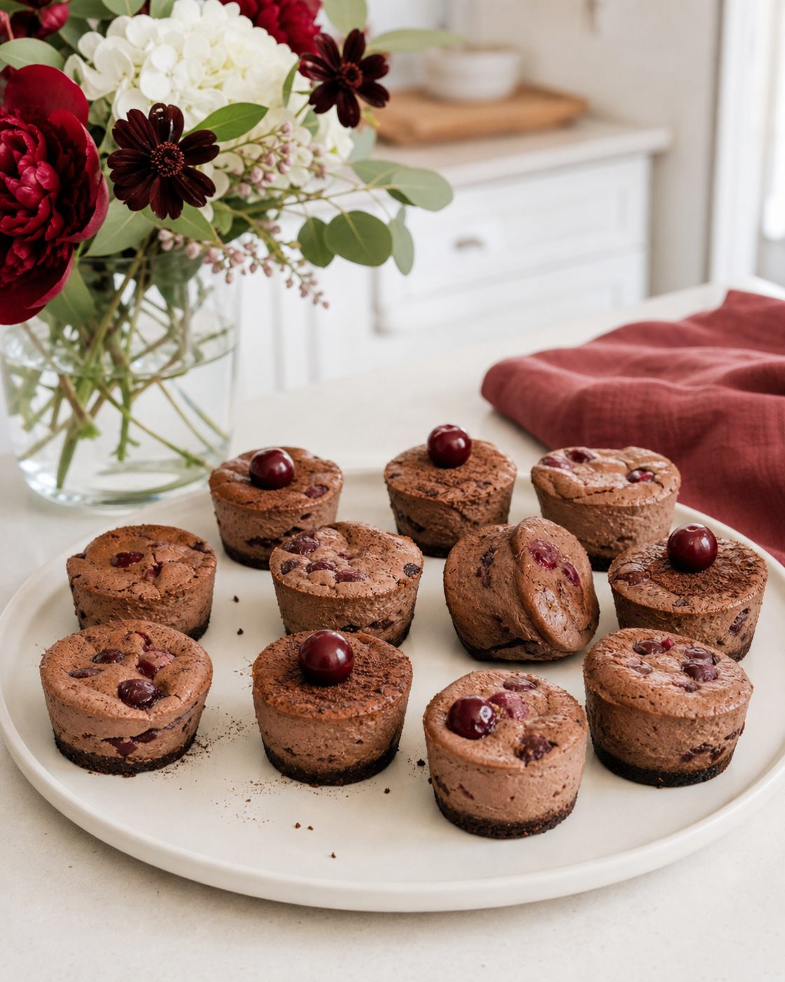 Kakao-Kirsch-Mini-Cheesecakes