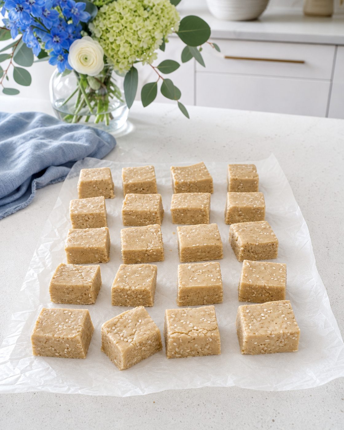 Sesam-Vanille-Halva-Fudge