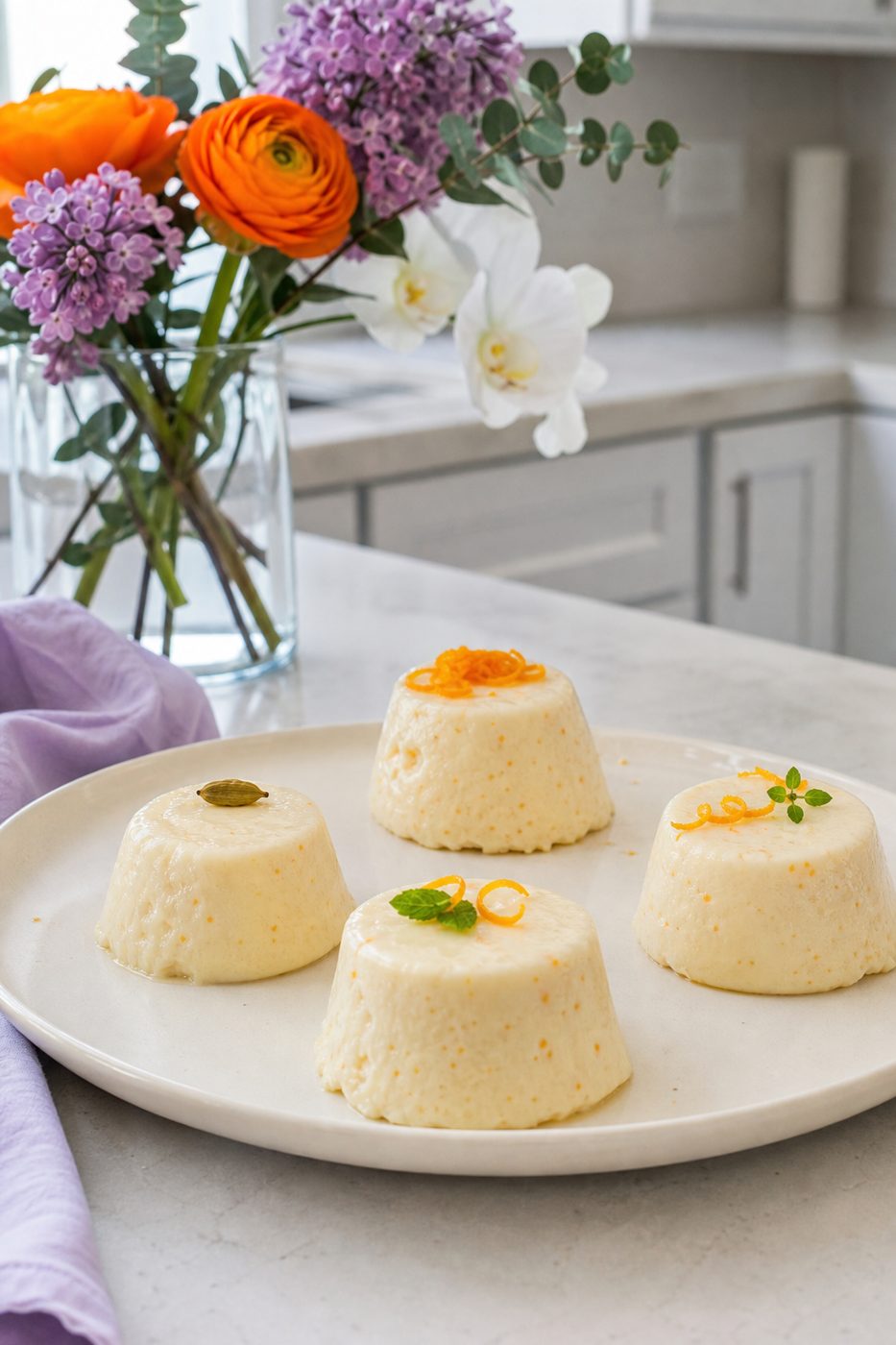 Orangen-Kardamom-Panna-cotta