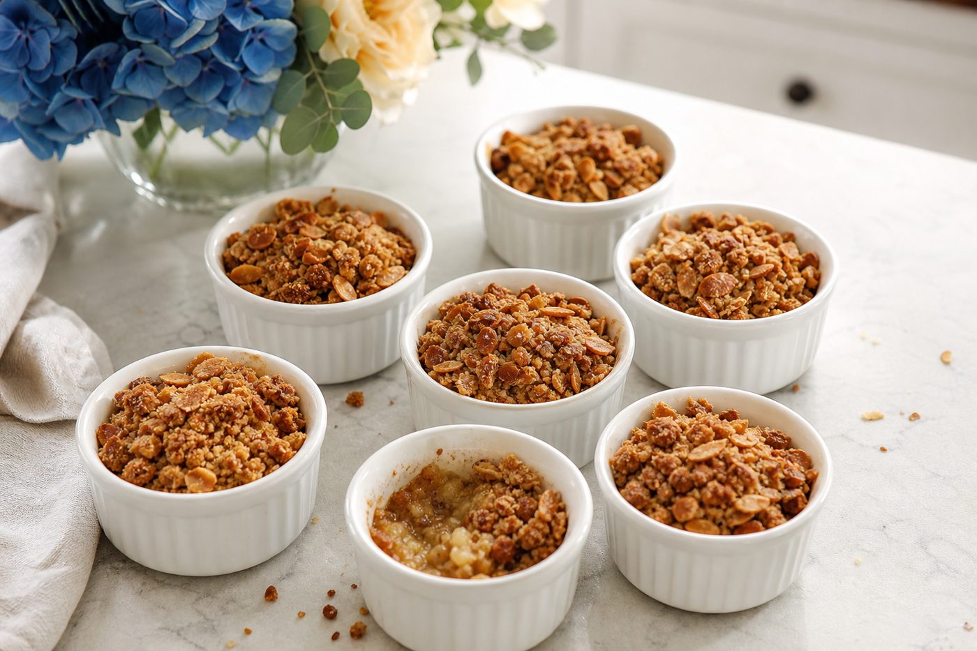 Zimt-Chayote-Crumble