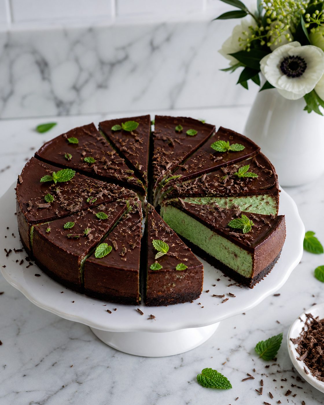 Schoko-Minz-Cheesecake