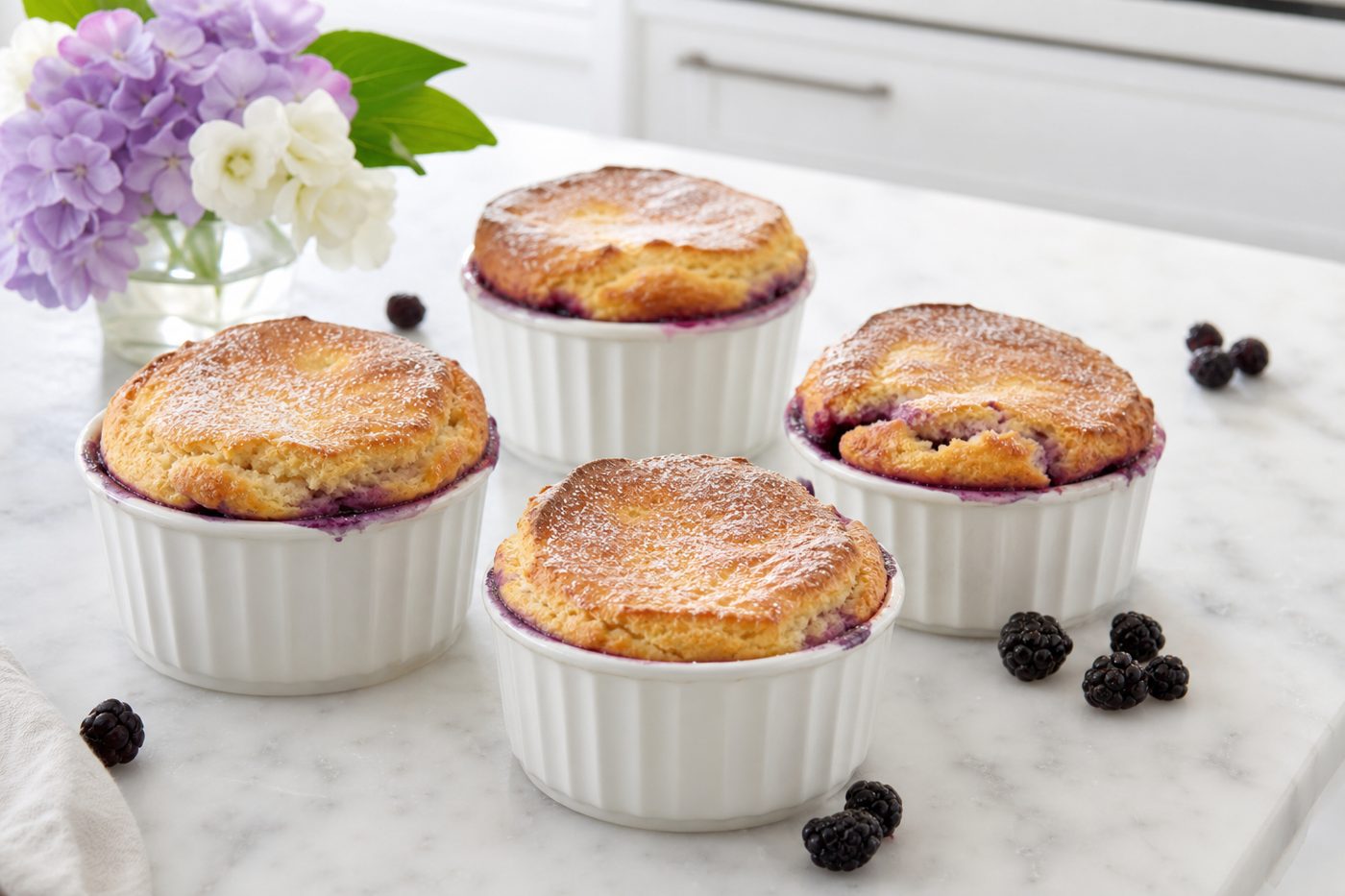 Brombeer-Vanille-Soufflé