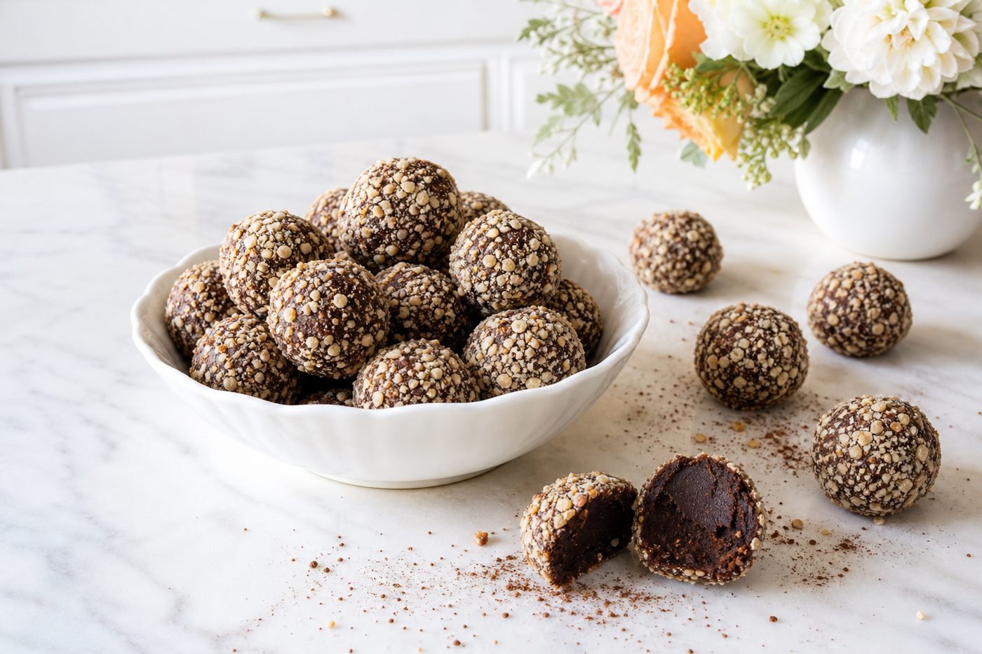Haselnuss-Mokka-Pralinen