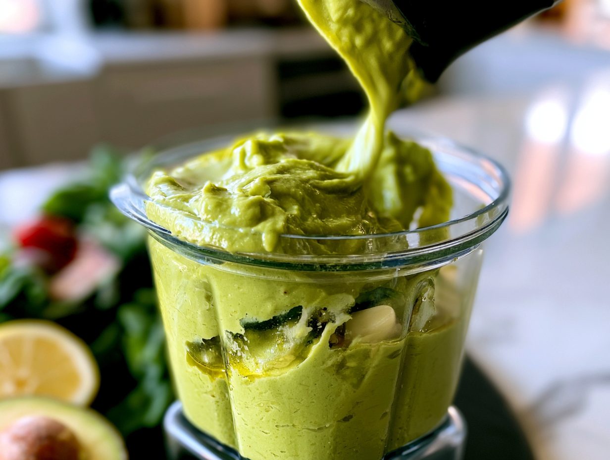 Schritt 2: Avocado mit Zitrone und Knoblauch cremig pürieren.