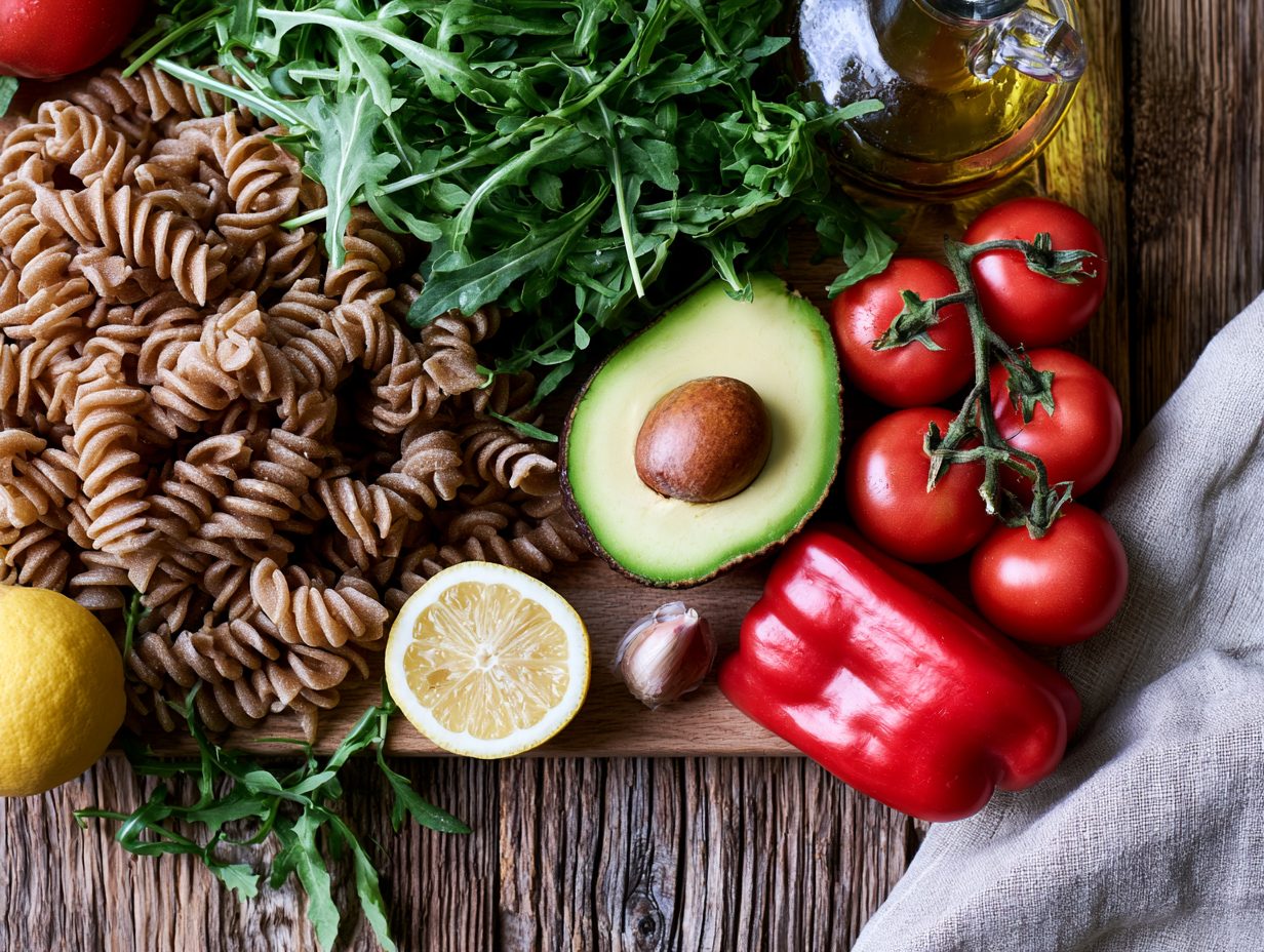 Zutaten Avocado-Pasta-Salat