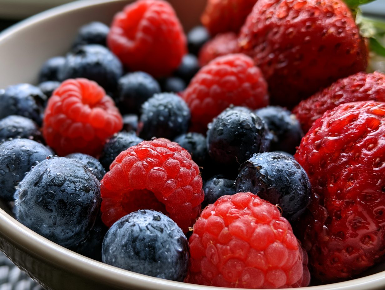 Schritt 2: Beeren vorbereiten.