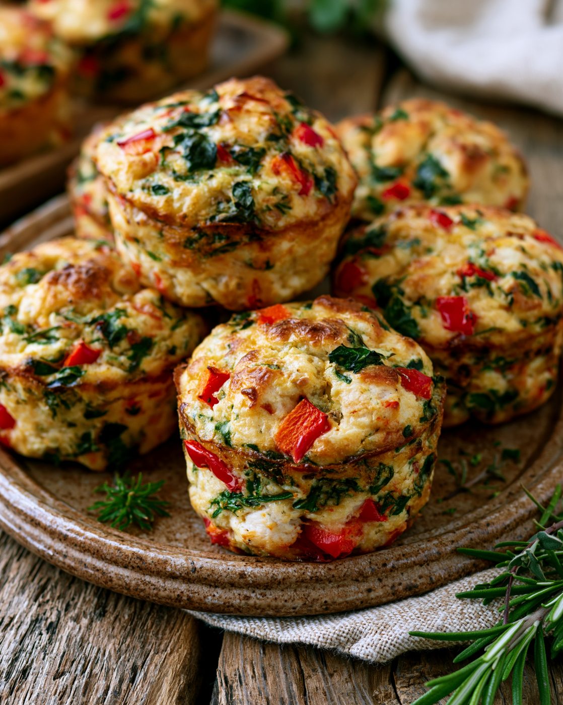 Herzhafte Eiweiß-Muffins