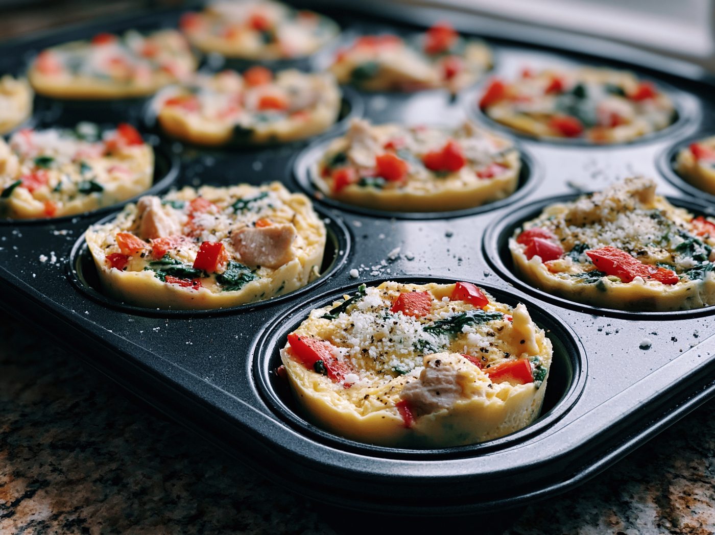 Schritt 3: Alles vermengen und in die Muffinform füllen.