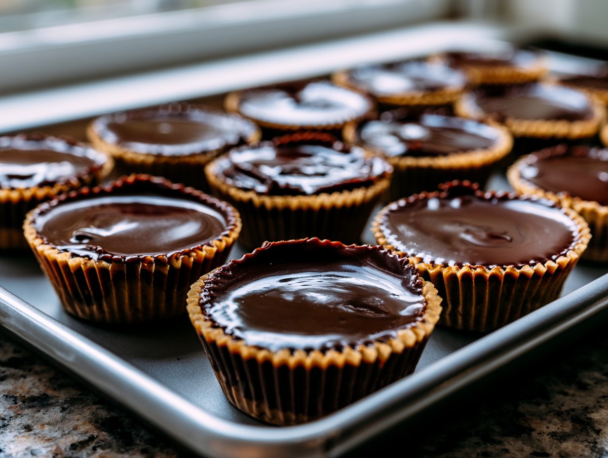 Schoko-Erdnussbutter-Cups