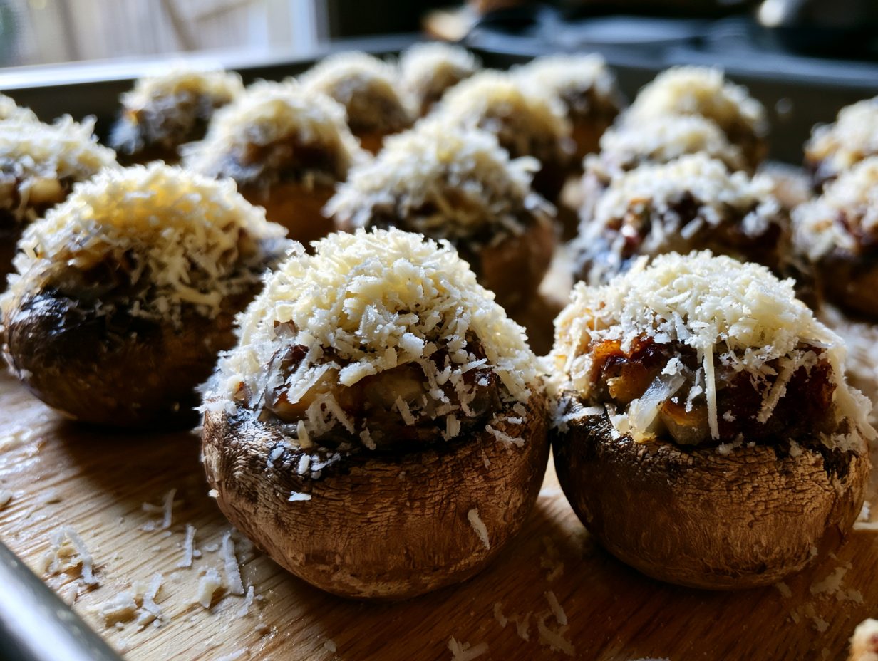Schritt 4: Mit Käse bestreuen und überbacken.