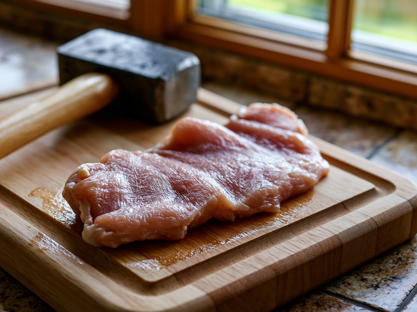 Schritt 1: Marinade aus Öl, Zitrone, Knoblauch und Kräutern anrühren.