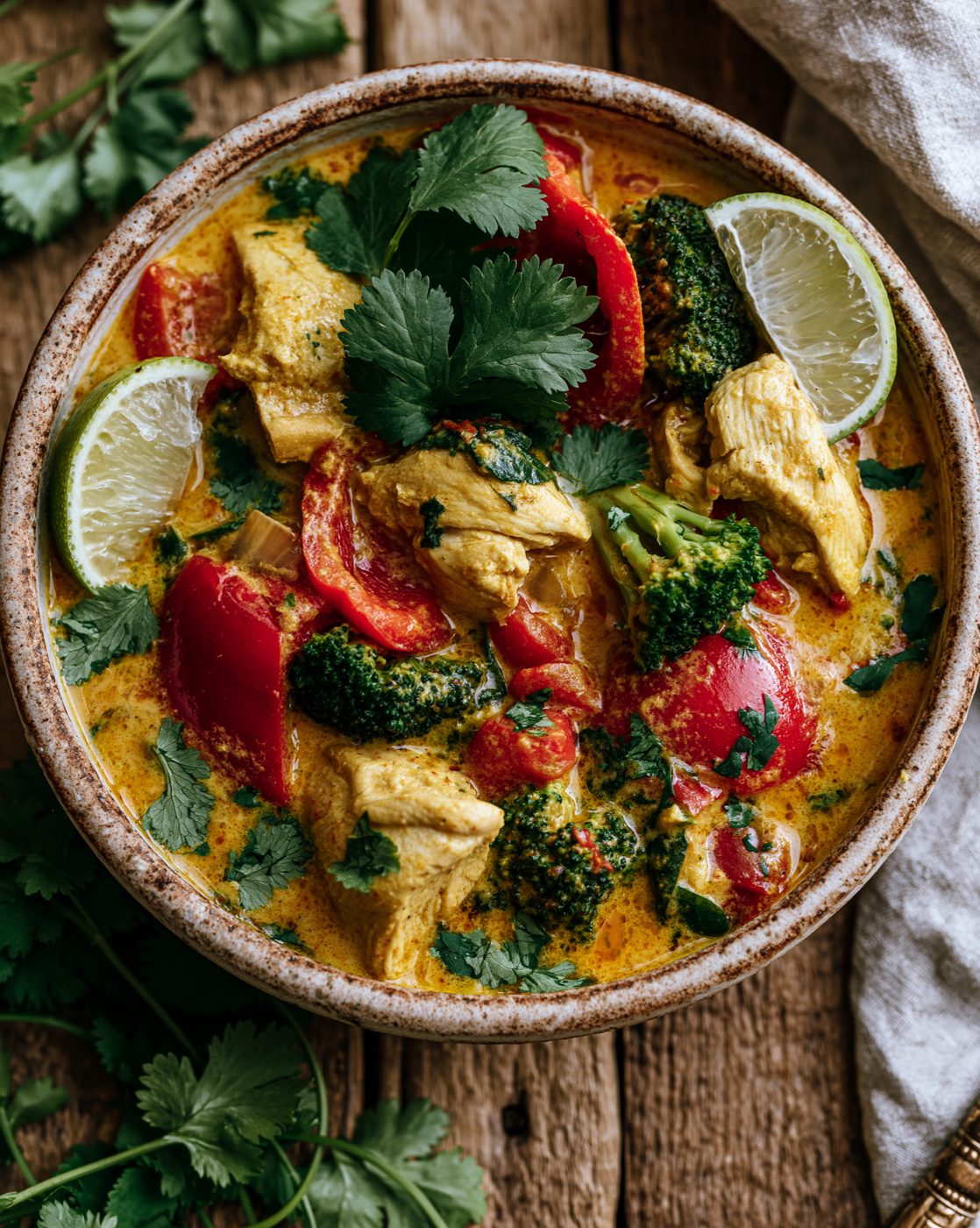 Hähnchen-Curry mit Kokosmilch
