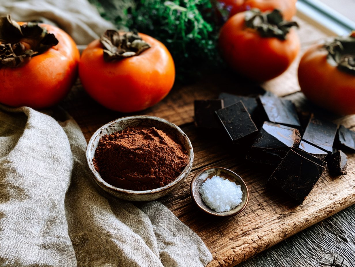Zutaten Kaki-Brownie-Bites