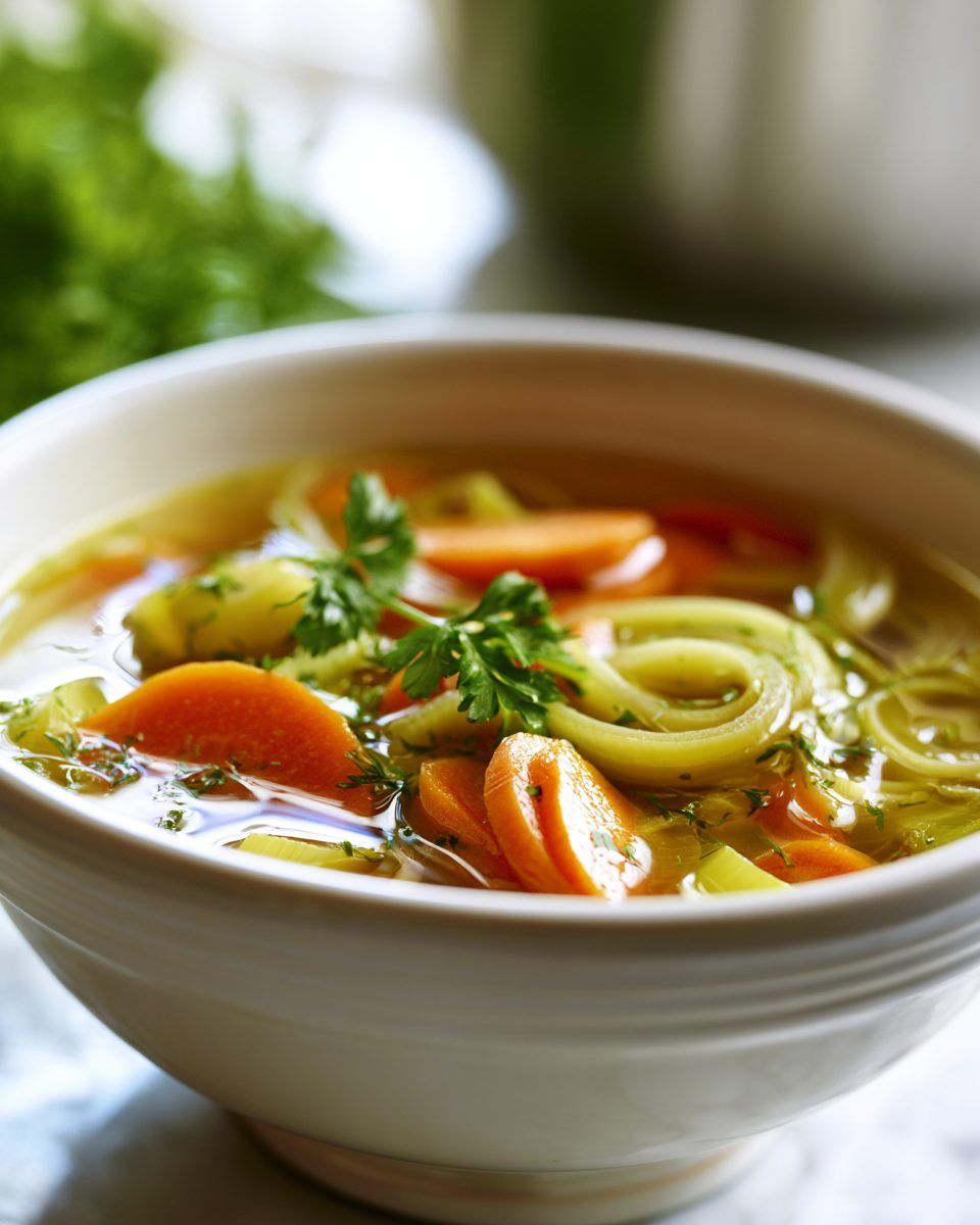 Klare Gemüsesuppe