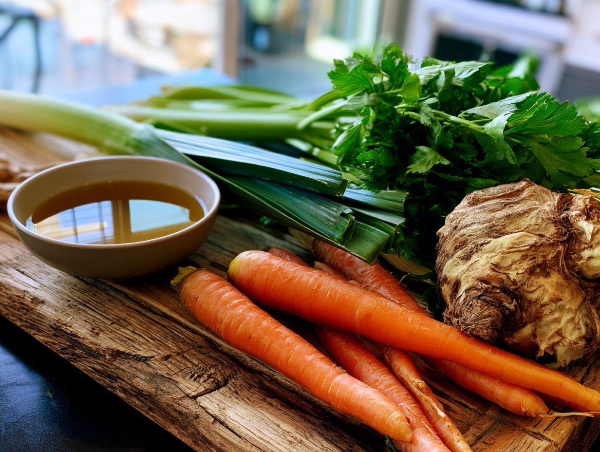 Zutaten Klare Gemüsesuppe