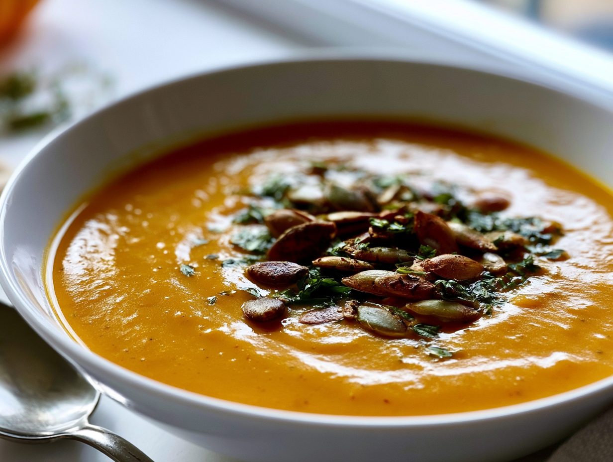 Kürbissuppe mit Ingwer