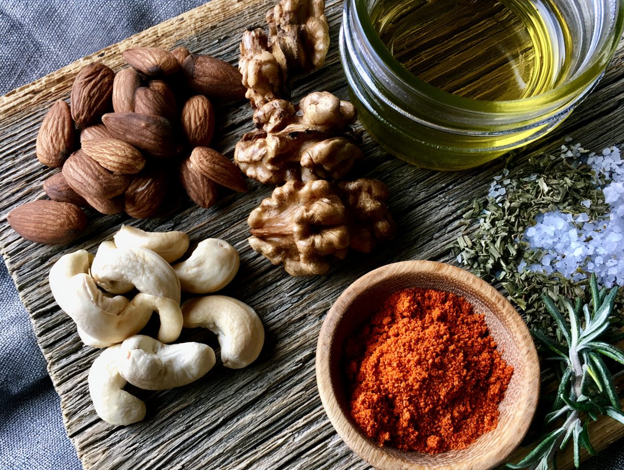 Zutaten Gewürzter Nuss-Mix