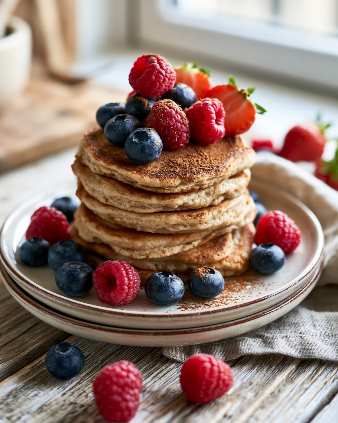 Protein-Pfannkuchen ohne Zucker