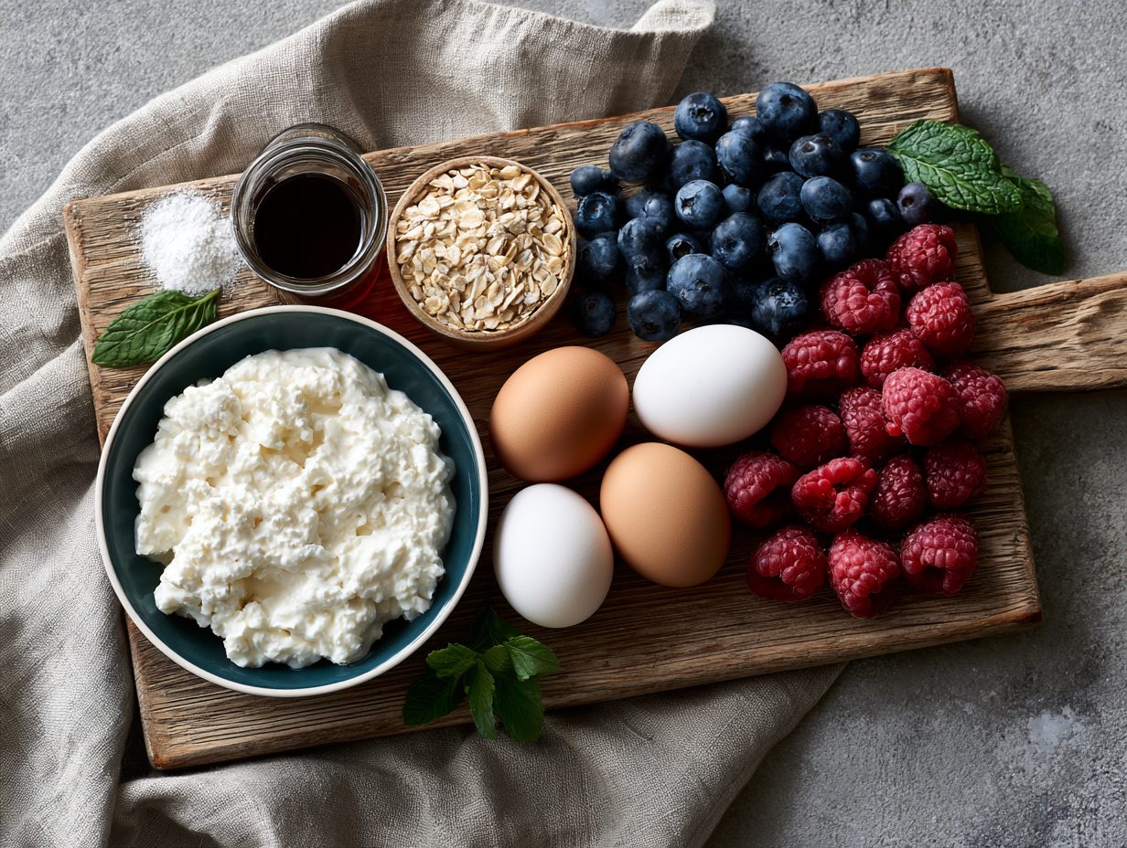 Zutaten Protein-Waffeln ohne Zucker