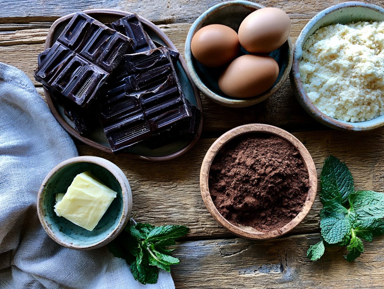 Zutaten Schoko-Lava-Cake ohne Zucker